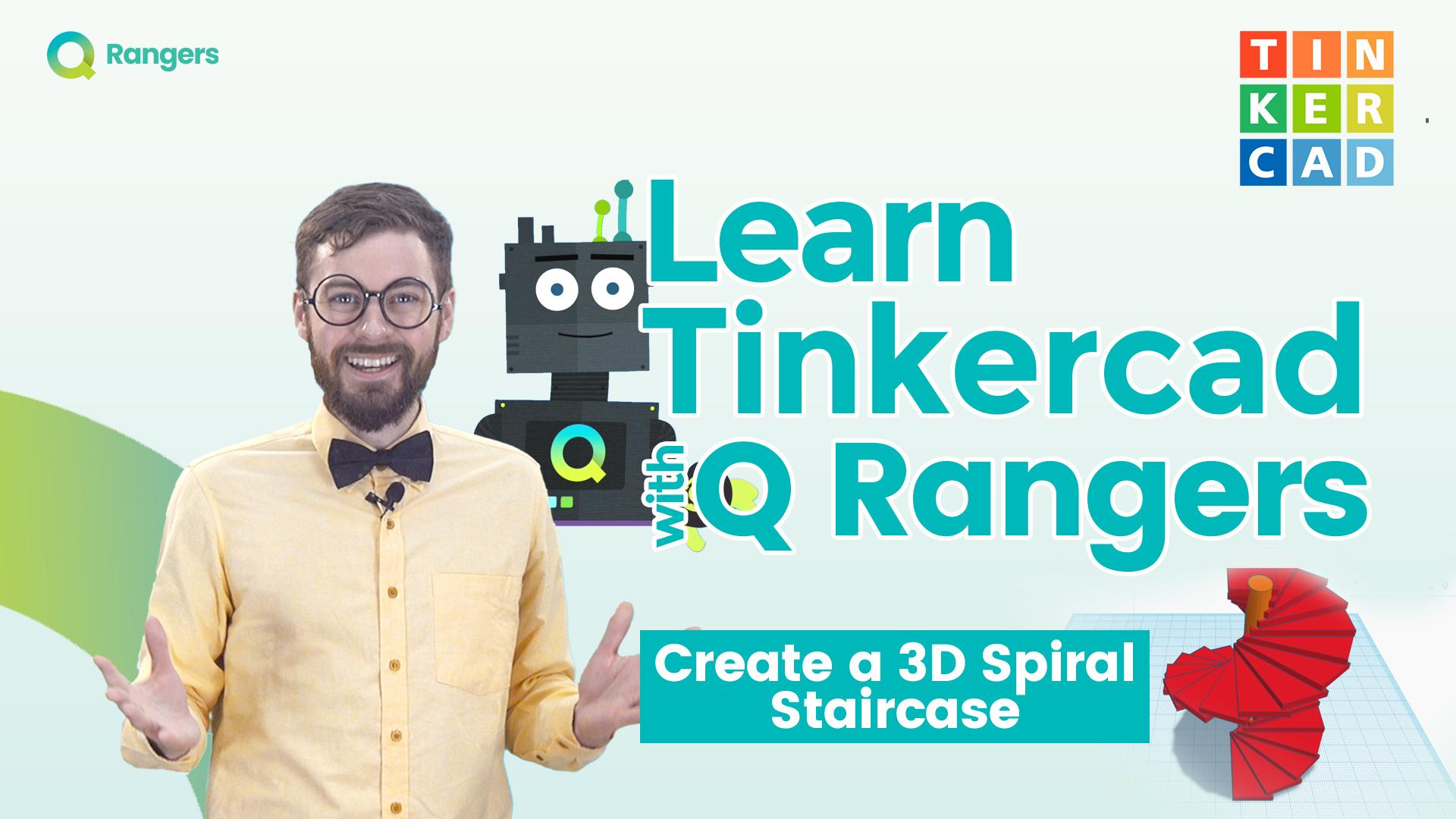 Designing a 3D Spiral Staircase in Tinkercad